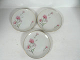 Royal Court Pink Carnation Bread Butter Plates Set of 3 Japan Carnation