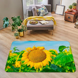 3D Sunflower Flower NAO6735 Game Rug Mat Elegant Photo Carpet Mat Fay Sunflower
