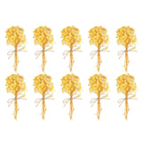 10 Pcs Mini Dried Flower Bouquet Baby's Breath Boho DIY Gift Yellow Dried Flower