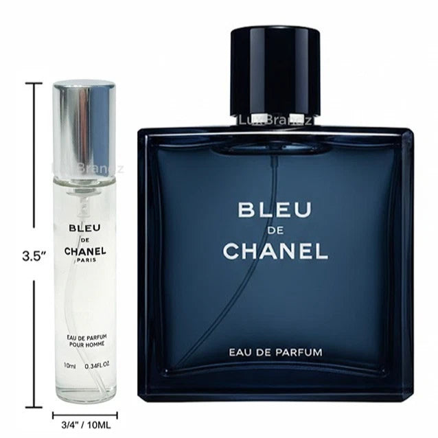 CHANEL BLEU DE CHANEL POUR HOMME EDP TRAVEL SIZE SPRAY 10ML/0.34OZ - FREE SHIP EDP