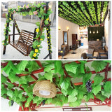 230cm Artificial ivy green silk artificial hanging vines leaf plants vines leave Green Plant