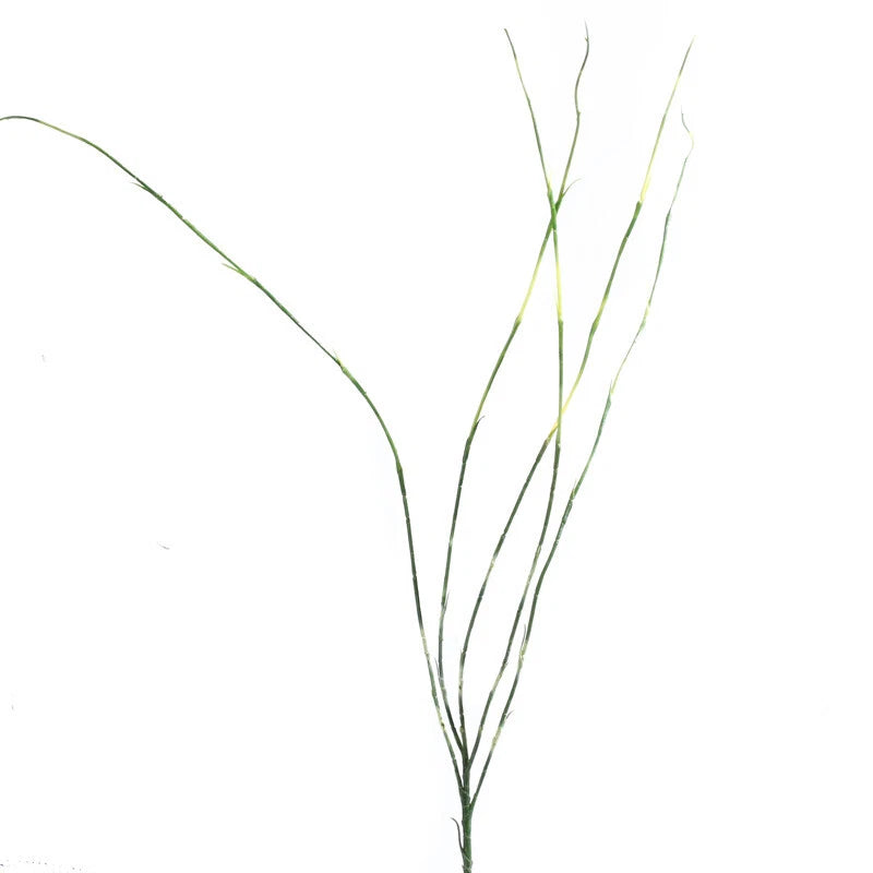 Set of 12 Tall 32" Variegated Green Vinyl Artificial Grass Stems Green Plant