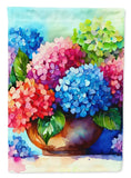 Caroline's Treasures Hydrangeas in Watercolor Garden Flag DAC1576GF Hydrangea
