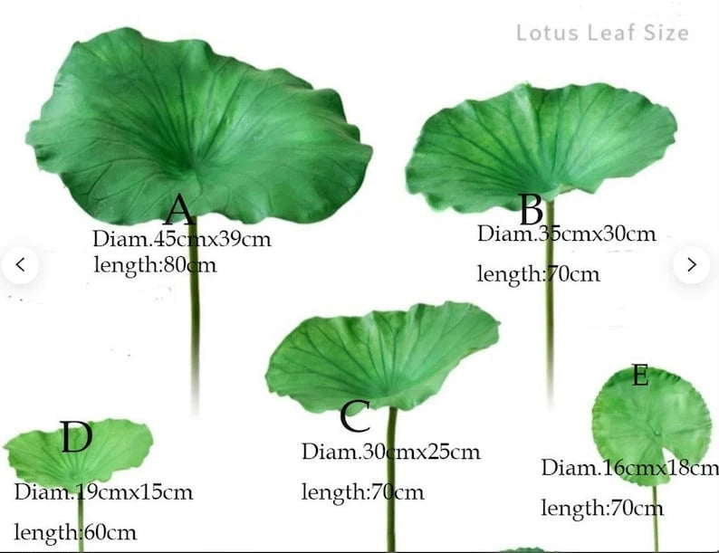 Artificial Lotus Leaf PU Leaf Lily Leaf  Pond Decoration Floating Pool Plant Green Plant