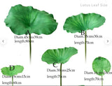 Artificial Lotus Leaf PU Leaf Lily Leaf  Pond Decoration Floating Pool Plant Green Plant
