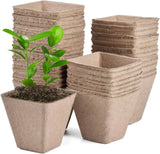 30 Pack Peat Pots 3.25" Biodegradable Seed Starter Garden Plant Pots Garden Plants