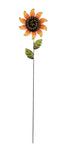 HOME GARDEN SPRING SUMMER DECOR - SUNFLOWER YARD STAKE 24" METAL BRAND NEW Sunflower