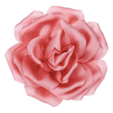 4" Silk Satin Flower Brooch Pin Large Peony Floral Lapel Pin Watermelon Red Peony