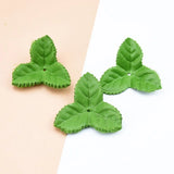 200pcs Plastic Leaves Artificial Plant Garden Wedding Home DIY Decorations Gift Green Plant
