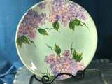 MAXCERA HYDRANGEA LARGE coupe  DINNER PLATE / SERVING PLATTER 10 3/4'' Hydrangea