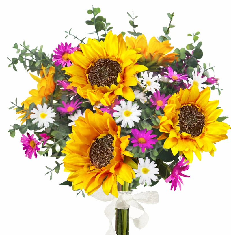 Sunflowers Artificial Flowers Bouquet, Fall Flowers Artificial for Decoration... Sunflower