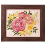 Cosmo Cross Stitch Kit Seasonal Flowers Ranunculus & Daffodil 522204 Ranunculus
