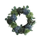 Hydrangea Wreath Spring Wreaths Large Rustic 40cm Home Decor Flower Wreaths for Hydrangea