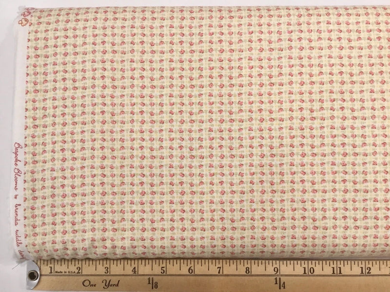 MODA Bespoke Blooms Fabric # 18622-12 by Brenda Riddle - One Piece Flowering Plants