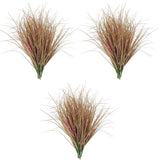 3 Count Faux Outdoor Plant Artificial Indoor Grass Tall Fake Shrubs Green Plant