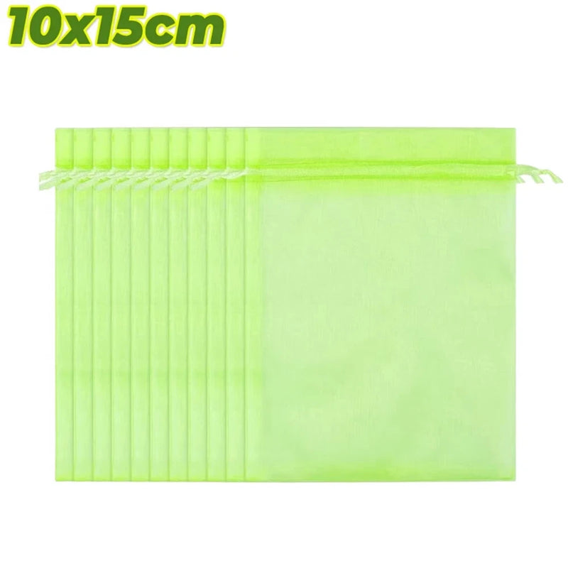 10-200pcs Fruit Protection Netting Bags Plant Garden Mesh Grow Bag Anti-Bird NEW Garden Plants