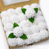 Artificial Hydrangea Rose Foam Flowers 25pcs with Stem Wedding Valentine Decor Hydrangea