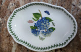 Portmeirion Botanic Garden Hydrangea Oval Pickle Dish 8 1/2" New Without Box Hydrangea