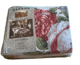 VTG NEW Cannon Jasmine Plaid Landmark 4pc King Sheet Set 180 Tc Percale Floral Hydrangea