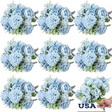Artificial Peony Silk Flower Bouquet W/ Hydrangeas Home Wedding Decoration New Peony