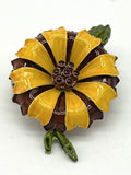 ÒWhat In CarnationÓ - Vintage Enamel Flower Brooch Retro Carnation