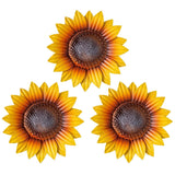 YEAHOME Sunflower Wall Decor - 9'' Metal Flower Wall Art Decorations 3 PACK S... Sunflower