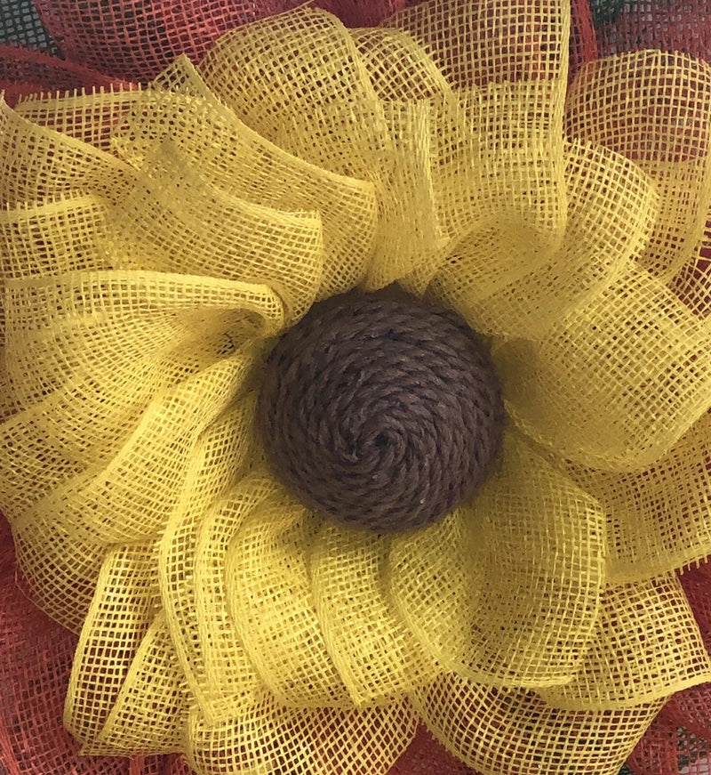 Sunflower Wreath, Yellow Wreath, Flower Wreath, Summer Fall Wreath, Best Seller, Sunflower