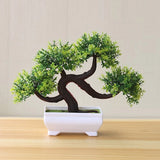 Kit Artificial Potted Plants Simulation 26*19cm Artificial Bonsai Decor Green Plant