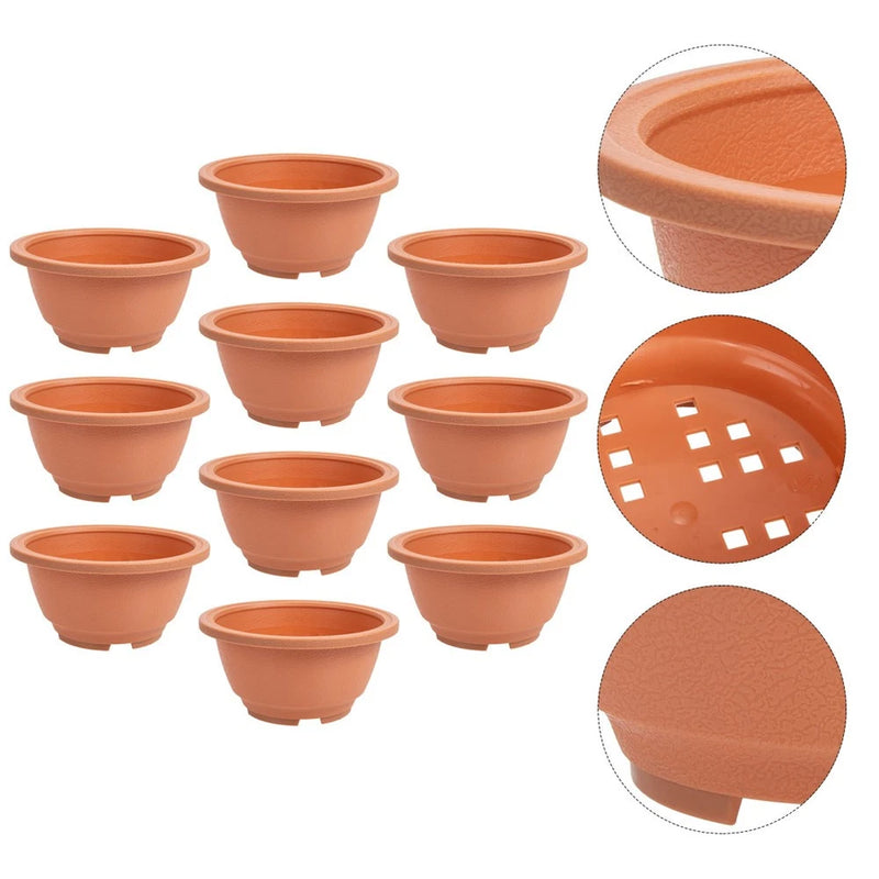 10 Pcs Planter for Succulents Indoor Flower Pots Plants Nursery Mini Containers Garden Plants