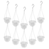 10 Sets Plastic Hanging Planters With Hook Mesh Bottom For Balcony Indoor Garden Garden Plants