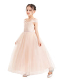 Off The Shoulder Dress Off Shoulder Sequin Dress Wedding Flower Girl Dresses Roses