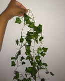Artificial Garland Plant Creeper Ivy Hanging Leaf Green Color Vine Silk Decorate Green Plant