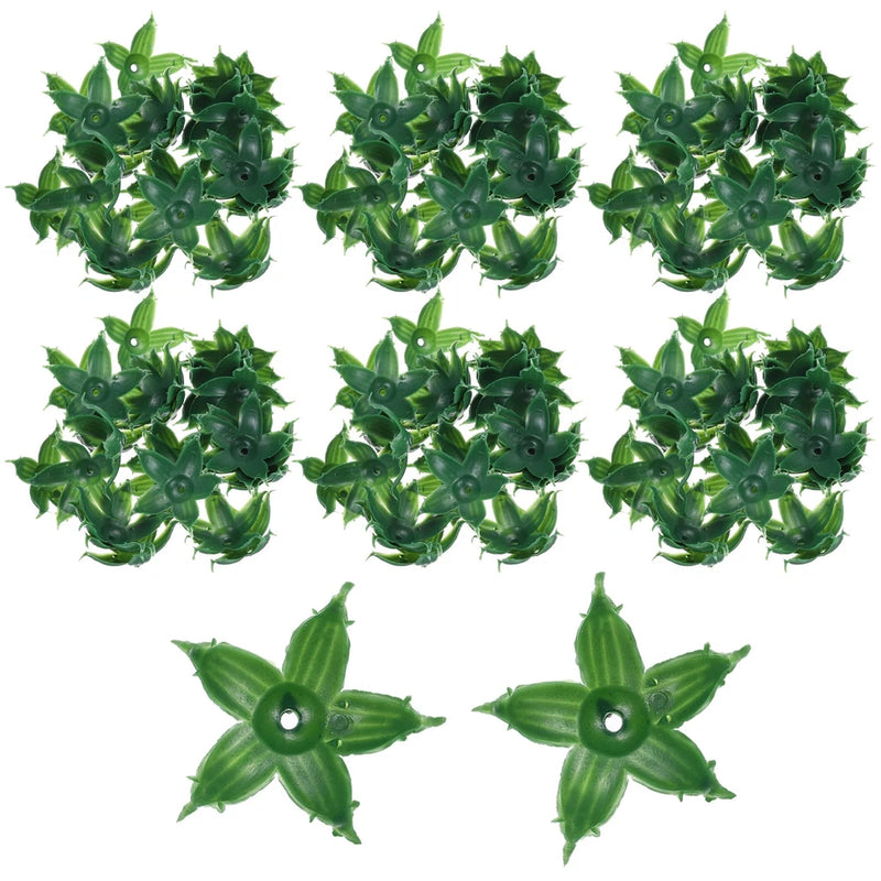 120Pcs Artificial Flowers Calyxes Fake Leaves Sepals Petal Greenery Leaves Green Bouquet