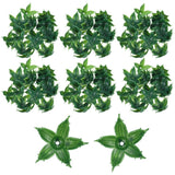 120Pcs Artificial Flowers Calyxes Fake Leaves Sepals Petal Greenery Leaves Green Bouquet