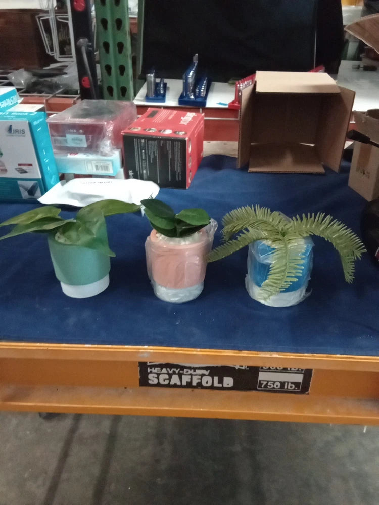 3 Piece Fake Assorted Plants Green Plant