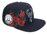 MILWAUKEE BUCKS ROSES SNAPBACK HAT Pro standard Roses
