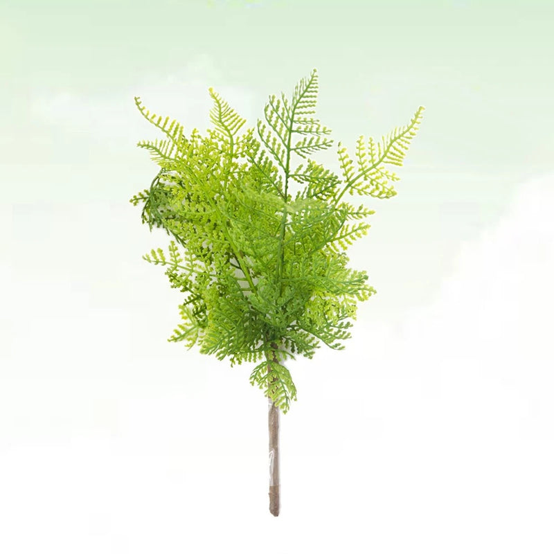 2 Pcs Fake Fern Simulation Plant Artificial Leaves Garland Greenery Green Plant