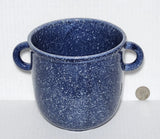 Ceramic Planter Pot  Blue Glazed With Handles Home & Garden Garden Plants