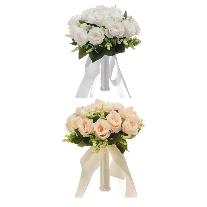 Bridal Wedding Bouquet Bridesmaid Flower Silk Flower Bouquet, Handmade Wedding Bouquet