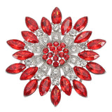 Rhinestone Sunflower Brooch Pins Brooch Pin Lapel Pins Red Sunflower