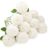 12pcs Artificial Chrysanthemum Ball Flowers Silk Hydrangea Bridal Wedding Bou... Hydrangea