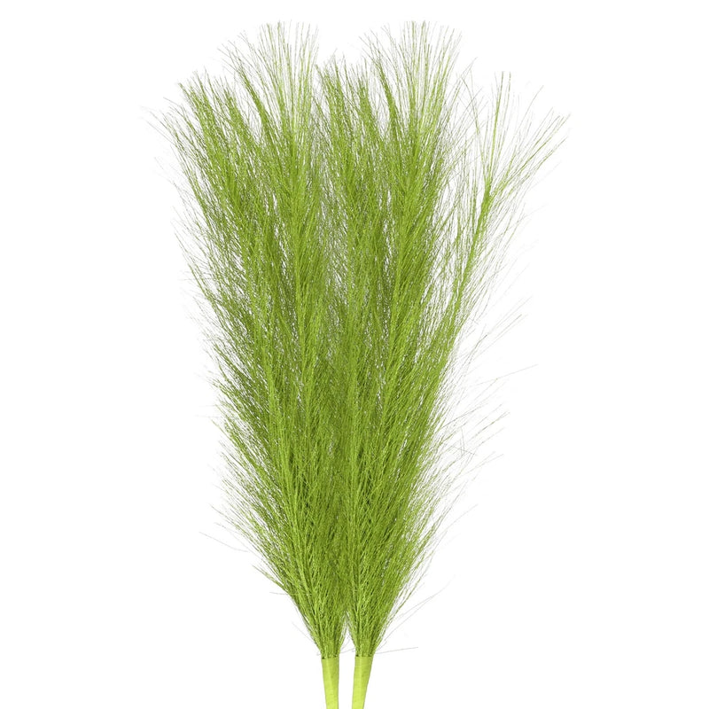 2Pcs Pampas Grass 17.7" Fake Pampas Grass for Wedding Decoration Green Pampas Grass