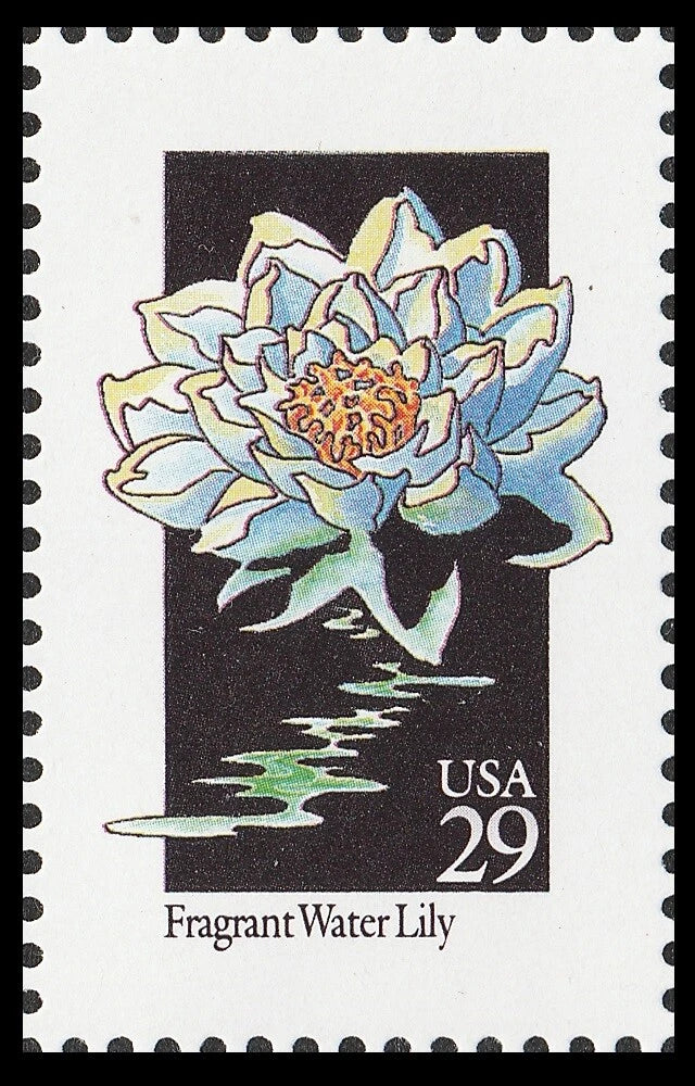 US 2648 Wildflowers Fragrant Water Lily 29c single MNH 1992 Lily