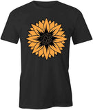 SUNFLOWER TShirt Tee Short-Sleeved Cotton FLOWER FLORAL CLOTHING S1BSA586 Sunflower