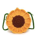 Sunflower crochet purses Sunflower