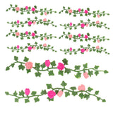 10 PCS Miniature Dollhouse Plants Artificial Flowers Greenery Yard Decor Green Plant