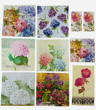 10 pcs Decoupage napkins Craft Art Pink Blue White Hydrangeas Flowers  (Set #19) Hydrangea