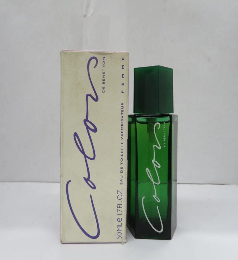 United Colors of Benetton COLORS FEMME Eau De Toilette Spray 1.7 oz Vintage EDT