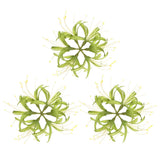 Artificial Flower Heads (7 Inch, Green) 3 PCS - Spider Lily Silk Flowers Lily