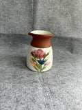 Vintage 1993 Emerson Creek Pottery Hand Painted Ceramic Hydrangea Floral Creamer Hydrangea